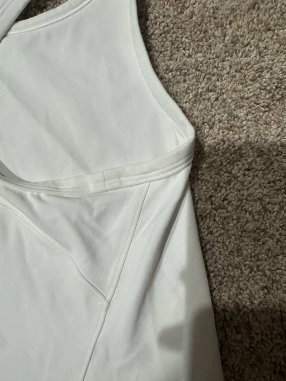 lululemon athletica White Racerback Athletic Tank